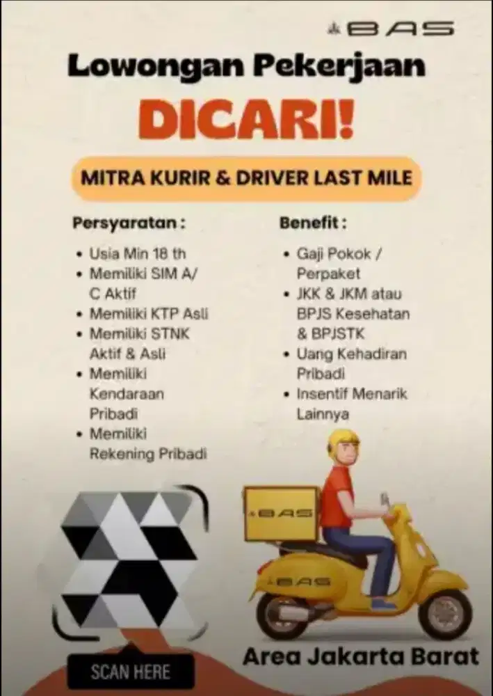 Loker Shopee express Under BAS