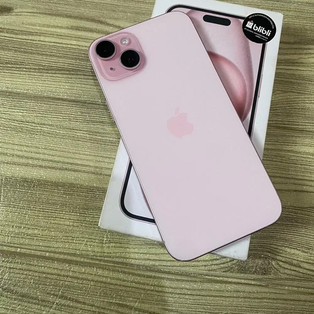 iPhone 15 Plus 128GB Garansi Resmi Blibli Febuari 2026 Pink
