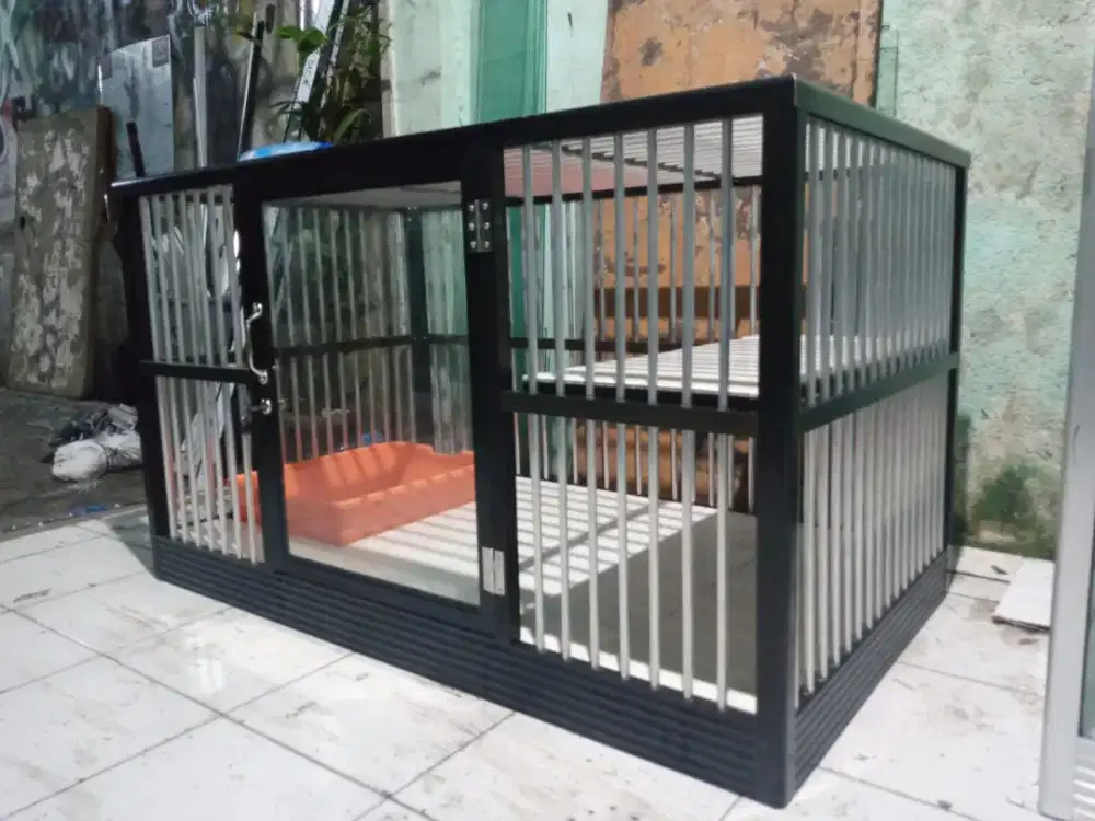 Kandang kucing alumunium minimalis esklusif