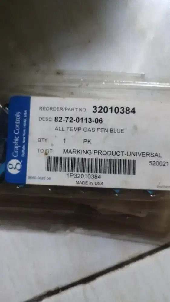 Tinta Barton Graphic Controls Biru Merah
