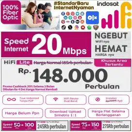 Pasang Wifi Murah Indosat Gratis Biaya Instalasi