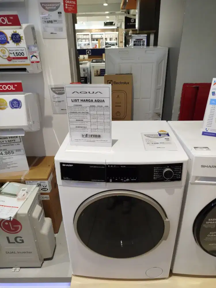SHARP WASH MACH FL 8KG ES-FLI280BX