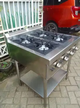Kompor 4tungku high pressure ukuran 75x75x85 5,5jta