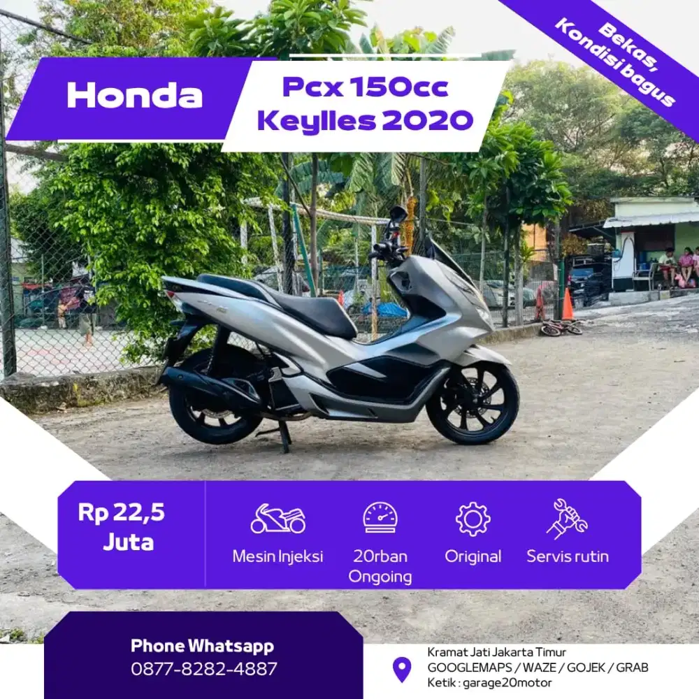 Honda PCX 150cc keylles non abs Tahun 2020