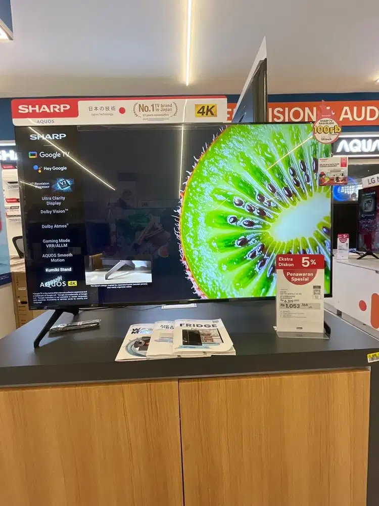 SHARP LED TV GOOGLE 4K 50” 4T-C50HJ6000I