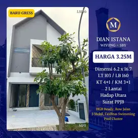 RUMAH BARU SIAP HUNI DI DIAN ISTANA CLUSTER MOCA VERBANA DEKAT GRAHA FAMILY