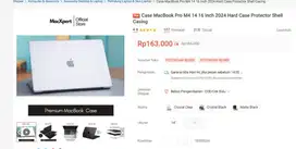 Dijual Case MacBook Pro M4 14 clear