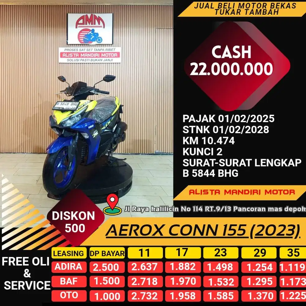 AEROX CONN TH 2023 BISA CASH / KREDIT / TUKAR TAMBAH