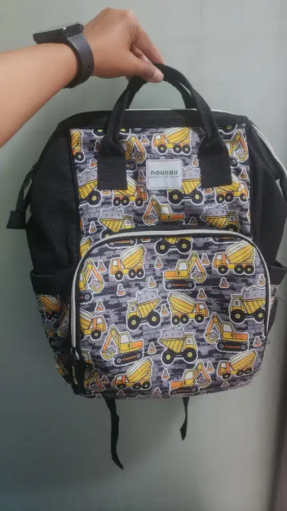 Tonga Diapers Bag - Black Tractor (Tas Pampers)