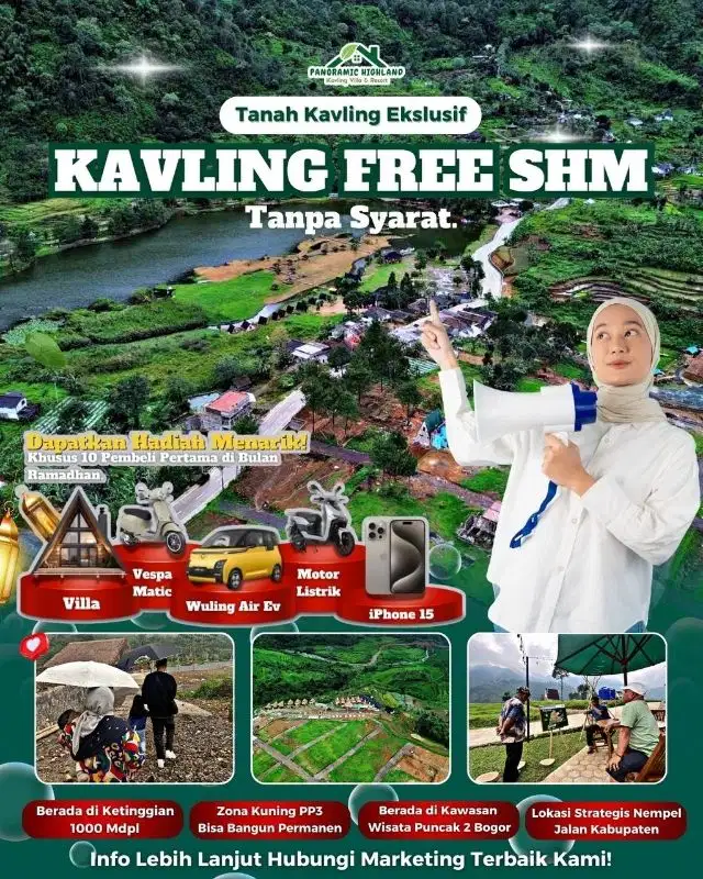 Jual Tanah Kavling murah nempel wisata di1000Mdpl puncak 2