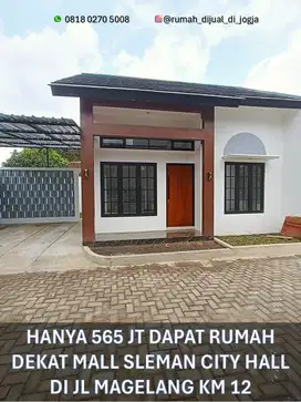 Rumah Dijual dekat Mall Sleman City Hall di Jalan Magelang KM 12 Siap Huni