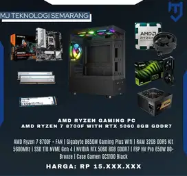 PC Gaming AMD Ryzen 7 8700F + FAN with RNVIDIA RTX 5060 8GB GDDR7