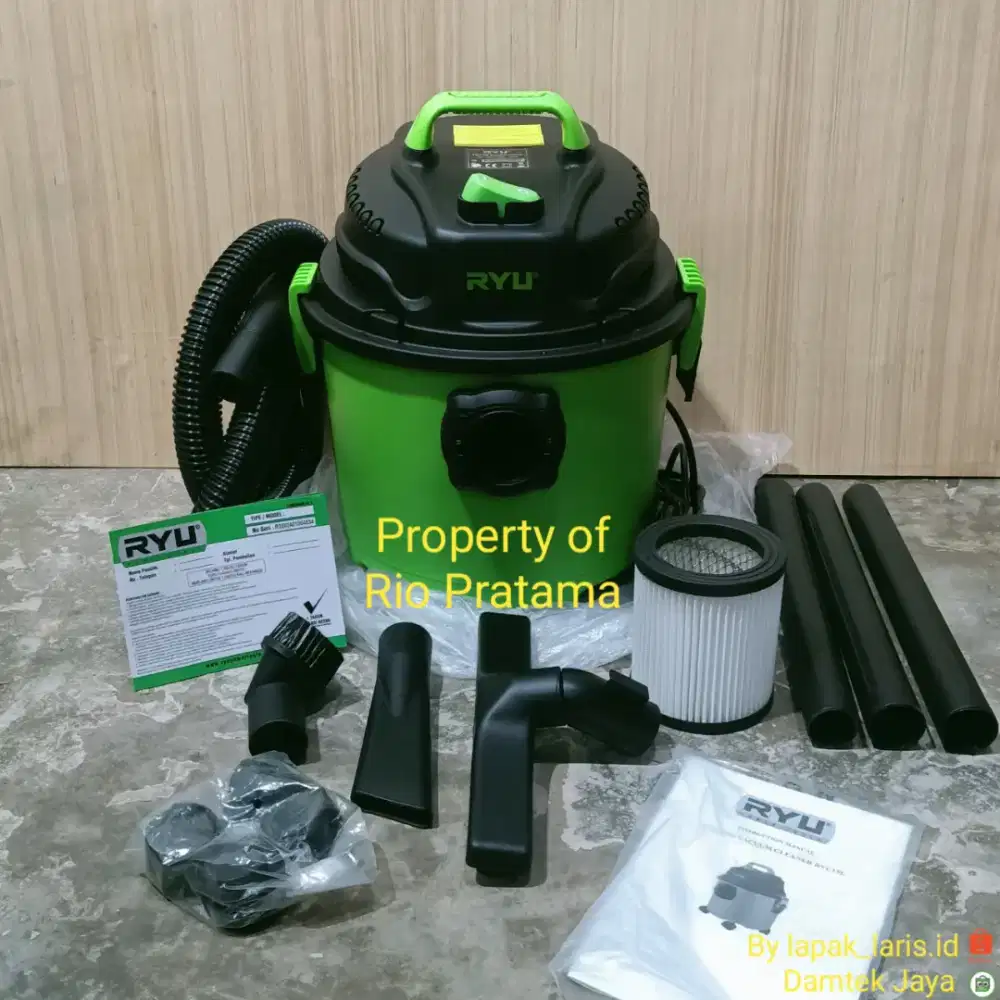 Vacum cleaner RYU 15 Liter bisa sedot basah, kering, dan bisa tiup