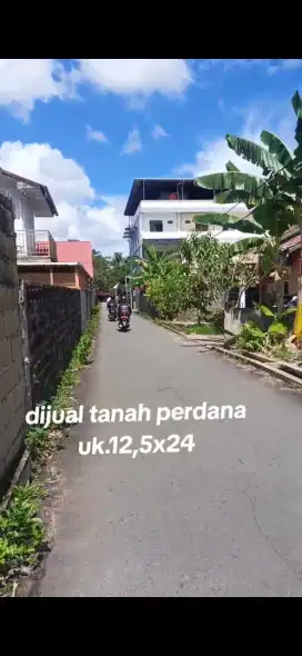 Dijual tanah strategis jalan perdana ukuran 12,5 x 24