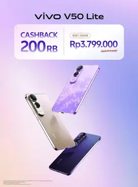 VIVO V50 LITE 4G 8/256GB CASHBACK 200K