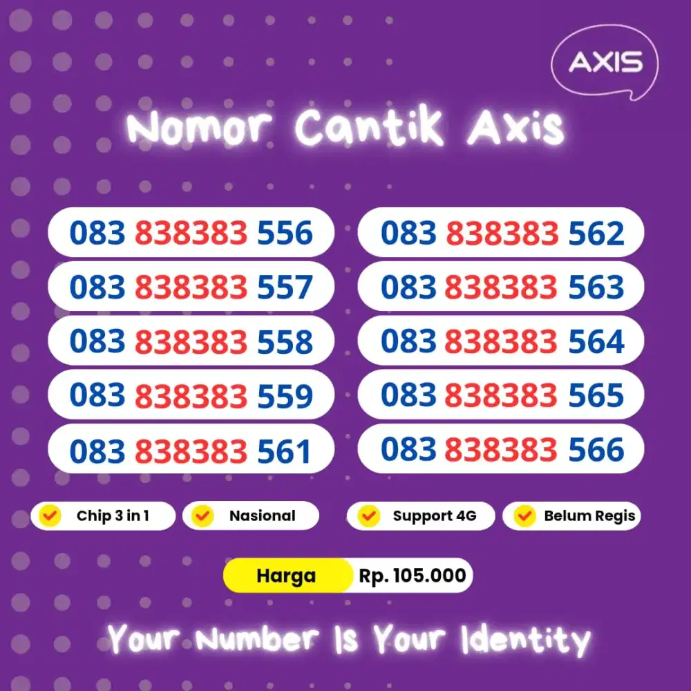 Nomor cantik axis