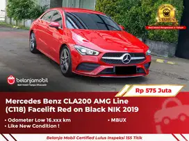 [ LOW KM ] Mercy Mercedes Benz CLA200 CLA 200 AMG Line Red 2019 2020