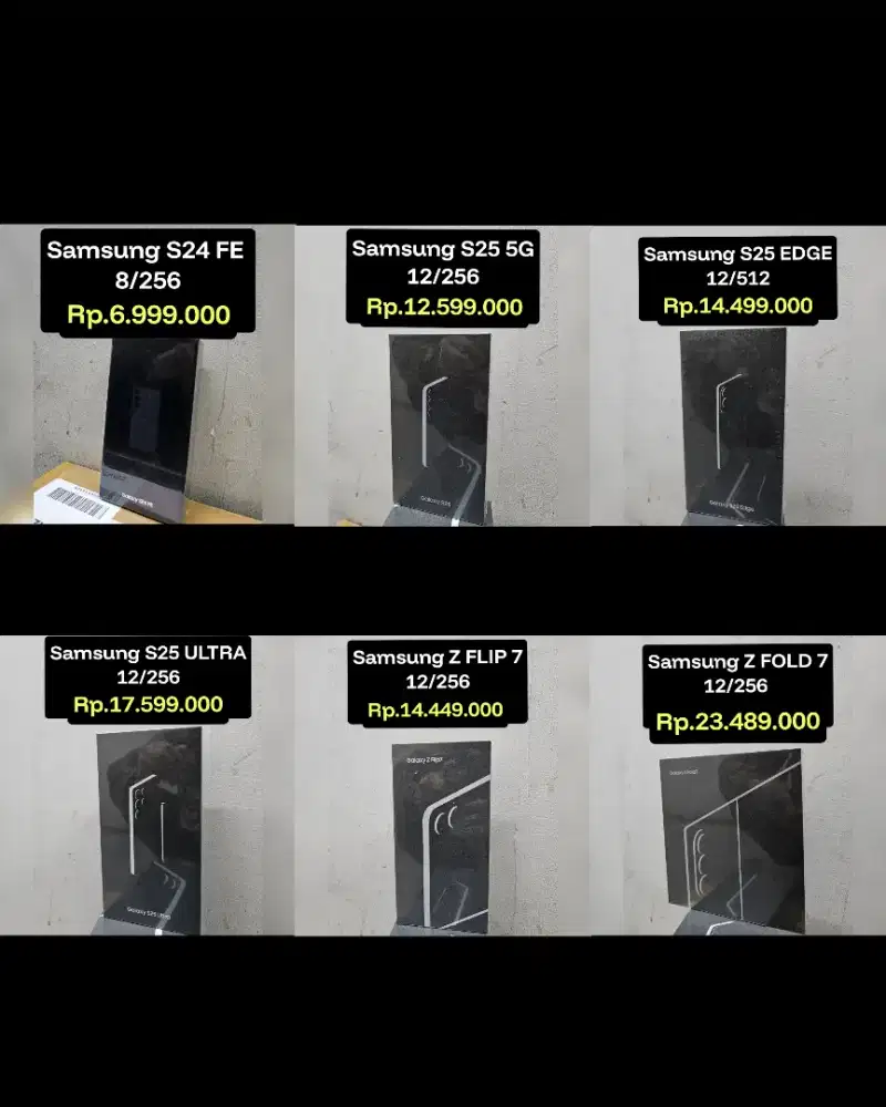 Samsung S24 FE, S25, S25 EDGE, S25 ULTRA, Z Flip 7, Z Fold 7