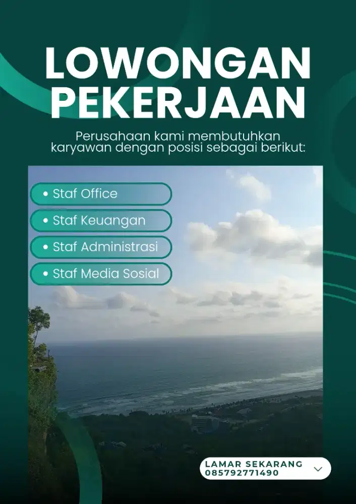 Lowongan Kerja Asissten Manager