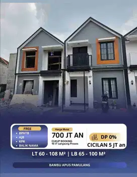 Rumah Mezzanine Termurah Dekat Ke Stasiun Sudimara