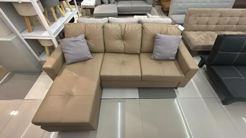 Sofa Tasyi Modular Fabric-Coklat