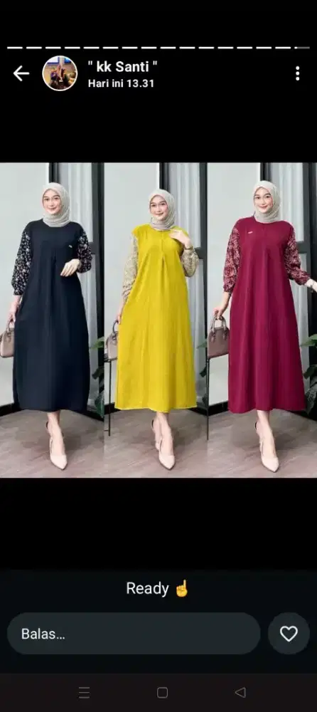 Gamis cringkle baru