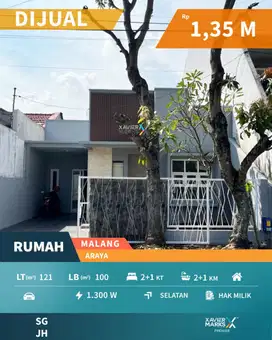 Rumah Minimalis Modern di Araya Blimbing Malang