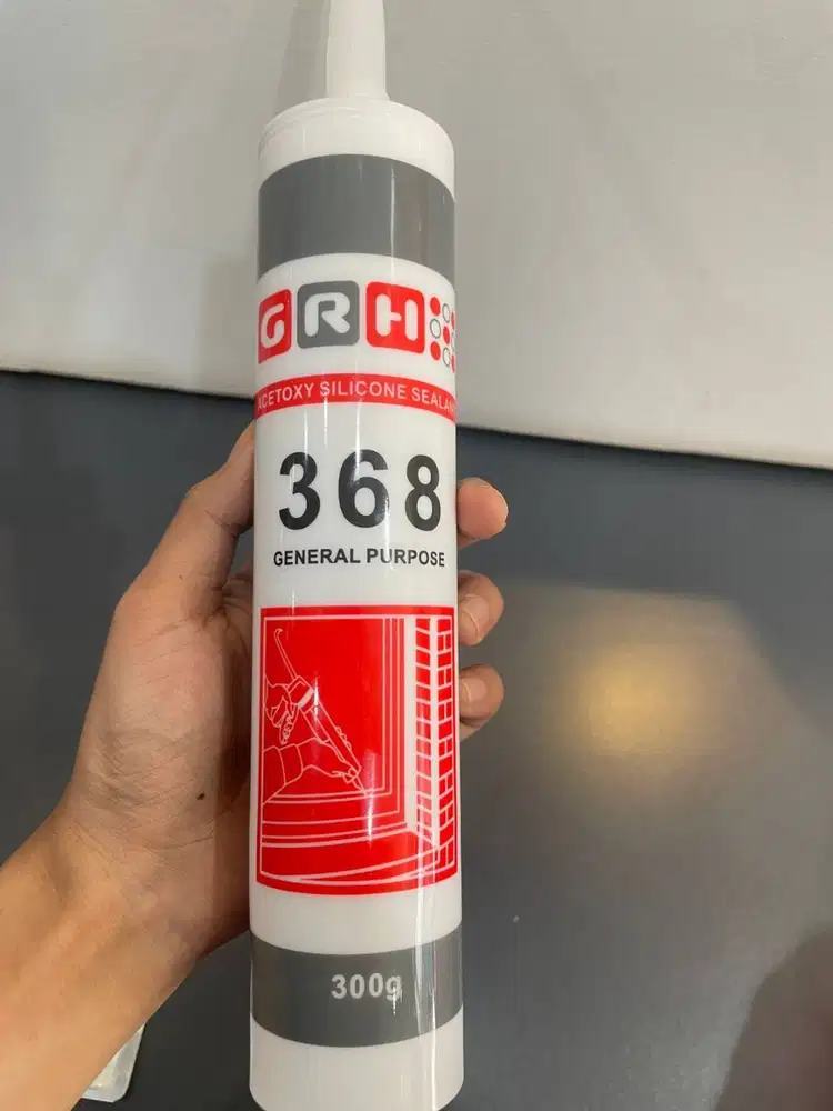 LEM GRH 368 isi 300 gram/ Sealant asam lem kaca / LEM SILIKON /lem pan