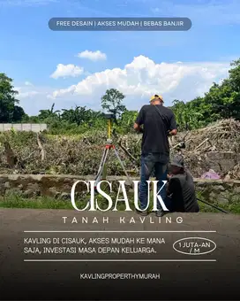Tanah Kavling Cisauk Dengan Harga Terjangkau, Dan Gratis Desain Hunian