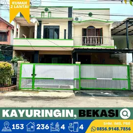 Rumah dijual 2 Lantai, Kokoh, Kayuringin Jaya, Bekasi 6 menit Tol Barat