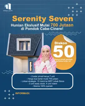 Jual Rumah di Pondok Cabe Cinere Akses Tol JORR dan Desari
