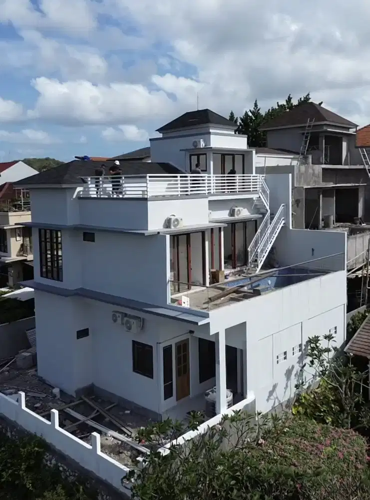 Villa ocean view dari kolam renang langsung di nusa dua bali