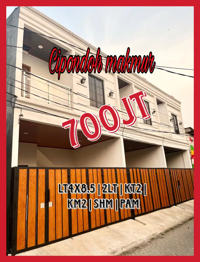 Wilson Termurah Rumah baru 2 lantai di cipondoh