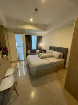Sewa Apartemen Menteng Park Studio besar Full Furnish bersih dan mewah