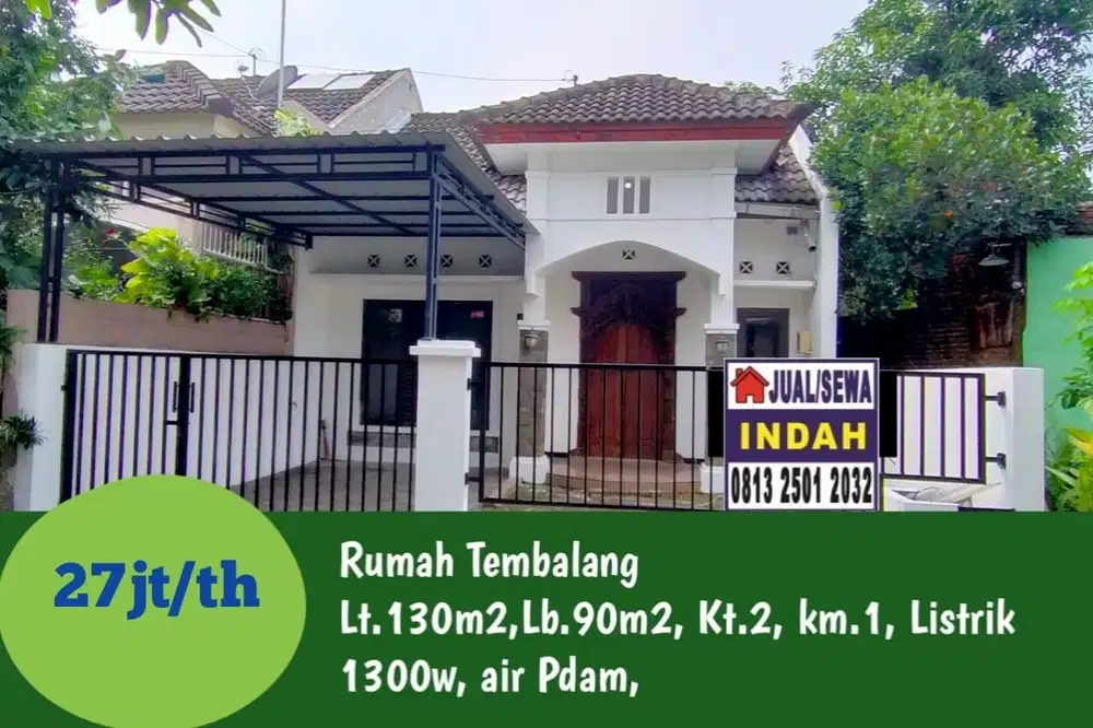 Rumah asri dekat kampus Undip Tembalang