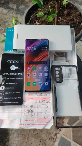 Dijual Murah bsa TT Oppo RENO 4 PRO 8/256GB SD720G Fulset Normal Mulus