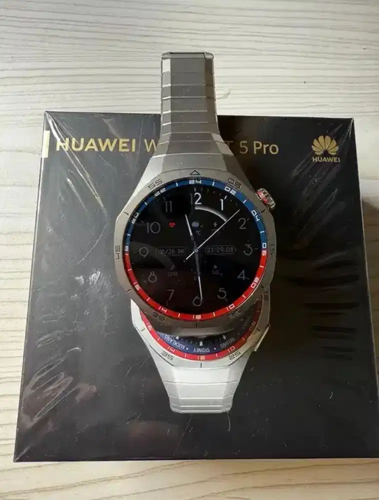 Huawei Watch GT 5 Pro Titanium Full Set- Garansi