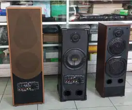 Portabel speaker aktif bluetooth dan karaoke (box tunggal)