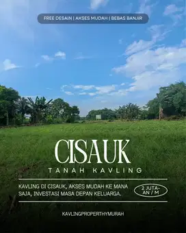 Tanah Kavling Cisauk, Tersisa 4 unit Kavling, Terima Lahan Siap Bangun