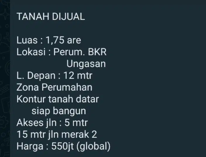 tanah murah lokasi ingasan