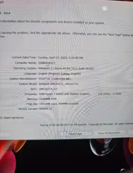 Laptop Asus Zenbook