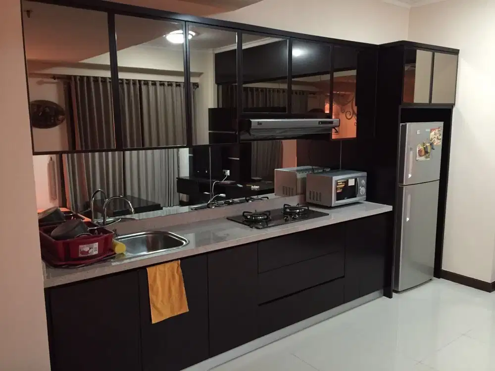 Jual apartement waterplace 2 br furnish dijadikan 1 kamar ruangan bsr