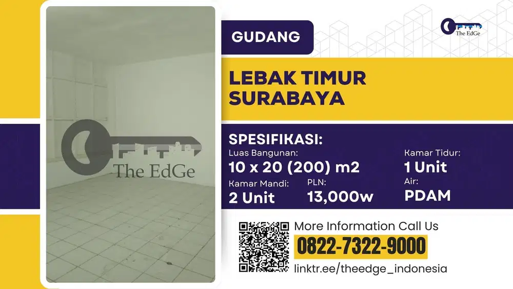 Jual Gudang Kenjeran Surabaya 20 Menit dari Tanjung Perak - The EdGe