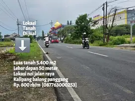 Tanah nol jalan raya kalipang balong panggang
