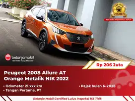 [ GARANSI 5TH ] Peugeot 2008 Allure AT Orange Metalik 2022/2023