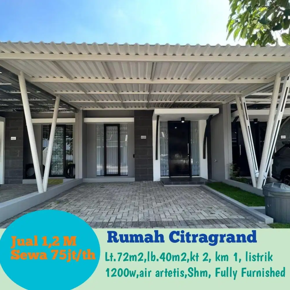 Rumah Citragrand Full Furnish Lengkap Siap Huni