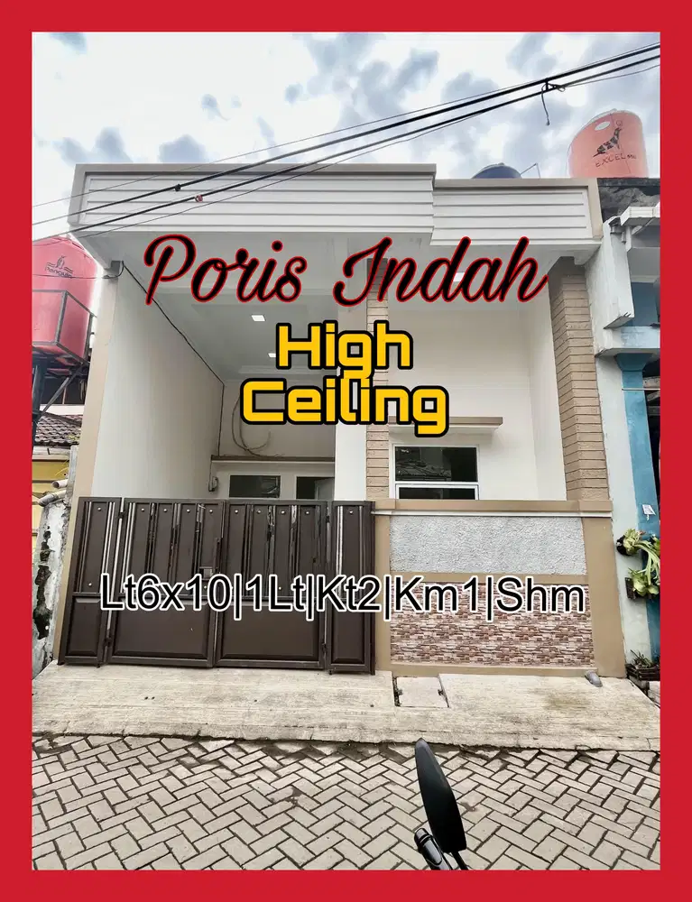 Wilson Rumah siap huni dengan siling tinggi di poris indah