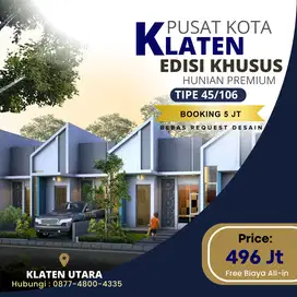 Harga Khusus Dibuka Rumah Siap Bangun Hanya 2 Menit Alun-alun Klaten