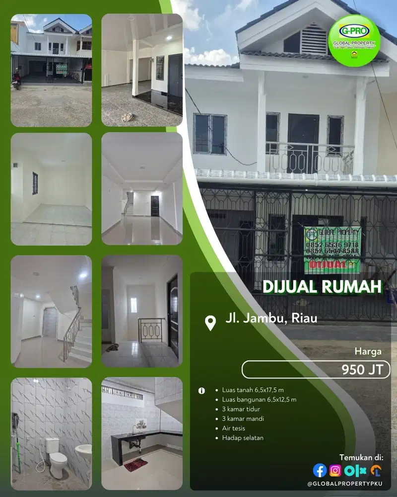 Dijual Rumah Jalan Jambu Tengah Kota Pekanbaru New Renov!