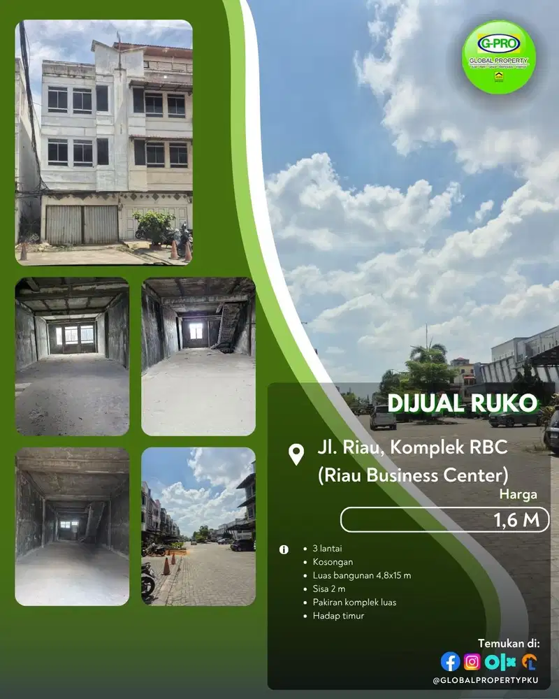 Dijual Ruko Komplek RBC Untuk Usaha!